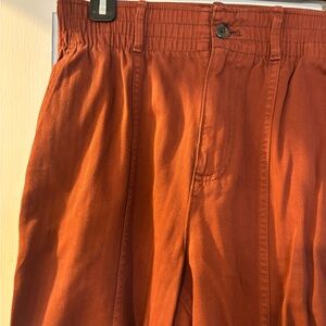 Rust Orange/Brown Crop Pants